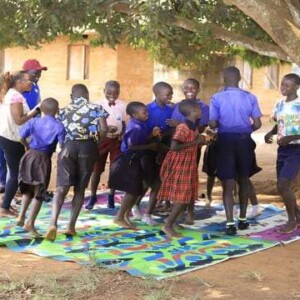 Kids having some time playing in Kyangwali settlement—HAF Uganda